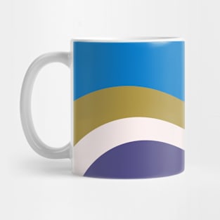 Earth Pastel Color Retro Twirl Pattern Mug